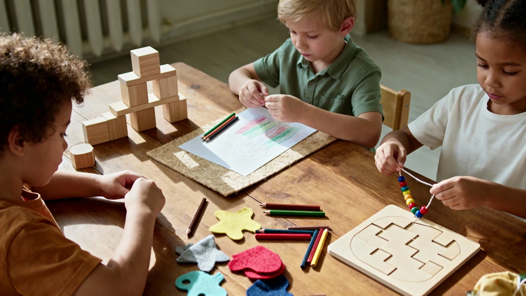 Schule – Kinder beim Lernen und Üben